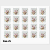 Saffron of Crocus uit "La Guirlande de Julie" Vierkante Sticker (Vel)