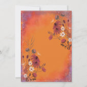 Saffron Sky Wildebloemen Kaart (Achterkant)