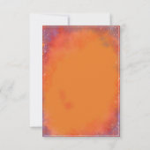 Saffron Sky Wildflower - RSVP card vertical Kaartje (Achterkant)