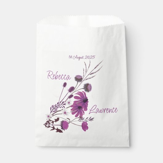 Saffron Sky Wildflowers - favour bags Bedankzakje (Voorkant)