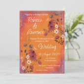 Saffron Sky Wildflowers Kaart (Staand voorkant)