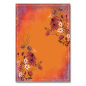 Saffron Sky Wildflowers Kaart (Achterkant)