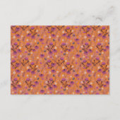 Saffron Sky Wildflowers - trouwkaart Informatiekaartje (Achterkant)