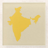 Saffron Spice Moods India Glazen Onderzetter (Voorkant)