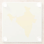 Saffron Spice Moods India Glazen Onderzetter (Achterkant)