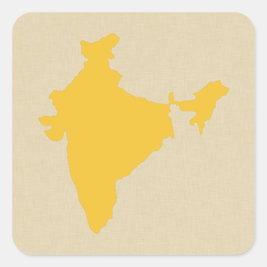 Saffron Spice Moods India Vierkante Sticker (Voorkant)