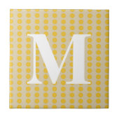 Saffron Spice Moods Stippen met monogram Tegeltje (Voorkant)