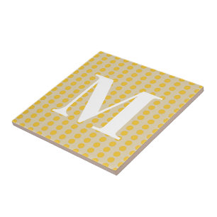 Saffron Spice Moods Stippen met monogram Tegeltje