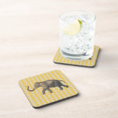 Saffron Spice Moods Stippen met olifant Bier Onderzetter (Rechterzijde)