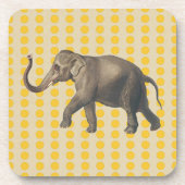 Saffron Spice Moods Stippen met olifant Bier Onderzetter (Voorkant)