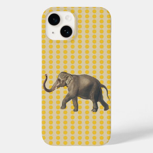 Saffron Spice Moods Stippen met olifant Case-Mate iPhone Case (Achterkant)