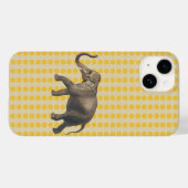 Saffron Spice Moods Stippen met olifant Case-Mate iPhone Case (Achterkant (horizontaal))