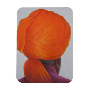 Saffron Turban 2014 Magneet