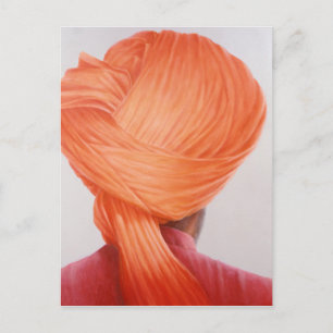 Saffron Turban Briefkaart