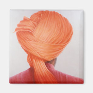 Saffron Turban Magneet