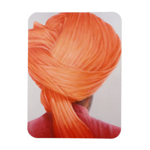 Saffron Turban Magneet