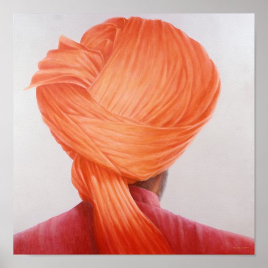 Saffron Turban Poster (Voorkant)