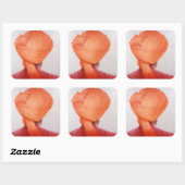 Saffron Turban Vierkante Sticker (Vel)