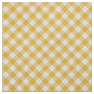Saffron Yellow Gingham Gingham Gecontkered Plays P Stof