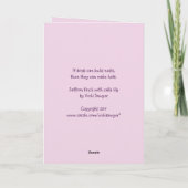 Saffronvink/calla lily card kaart (Achterkant)