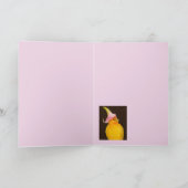 Saffronvink/calla lily card kaart (Binnen)