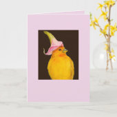 Saffronvink/calla lily card kaart (Gele Bloem)