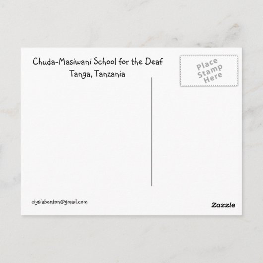 Safi Sana Briefkaart (Achterkant)