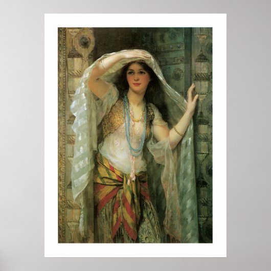 Safie, een van de drie Dames in Bagdad Poster (Voorkant)