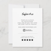 SAFIRO marmer bedankt (Achterkant)