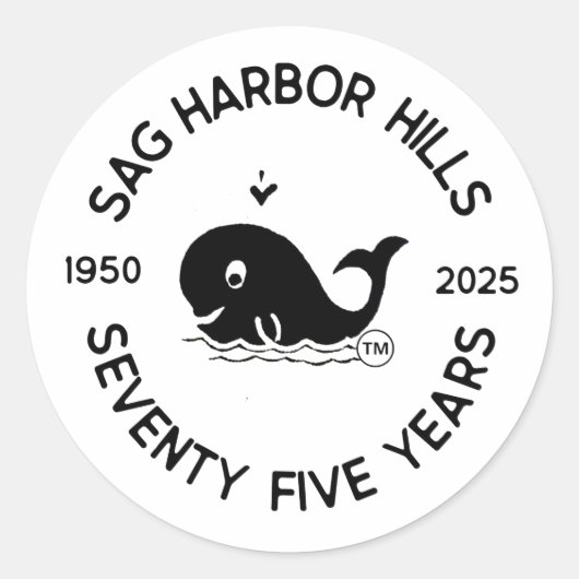 SAG HARBOR HILLS 75E STICKER (Voorkant)