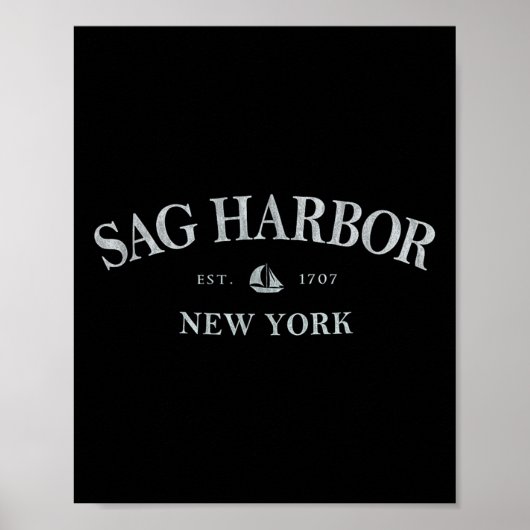 Sag Harbor New York _ Sag Harbor Ny Zeilboot Poster (Voorkant)