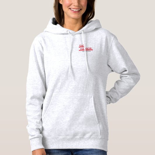 Sag Harbour Cinema Women's Pullover Hoodie - Grey (Voorkant)