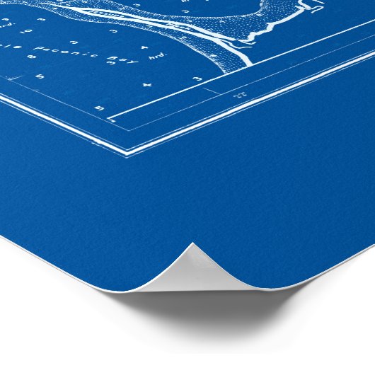 Sag Harbour, New York Nautical Chart Poster (Hoek)