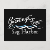 Sag Harbour Water Waves Briefkaart (Voorkant)
