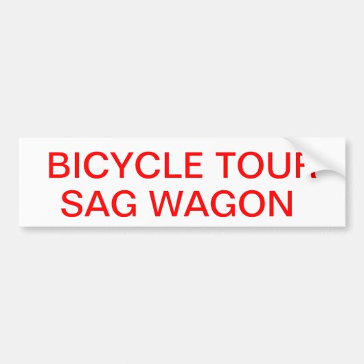 sag wagon sticker (Voorkant)