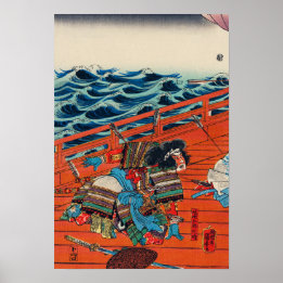 Saga Goro Mitsutoki door Utagawa Kuniyoshi Poster