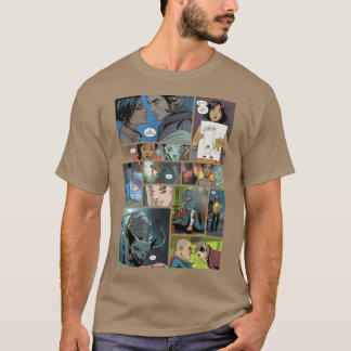 Saga Image Comics Paneelontwerp vrienden meisje T-shirt