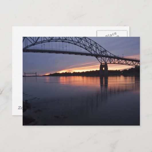 Sagamor Bridge over Kaapskabelkanaal, 2 Briefkaart (Voorkant / Achterkant)