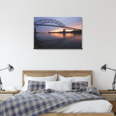 Sagamor-brug over Cape Cod-kanaal, Canvas Afdruk (Insitu (Slaapkamer))