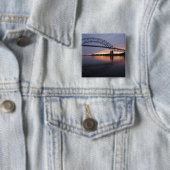 Sagamor-brug over het Cape Cod-kanaal, Vierkante Button 5,1 Cm (In situ)