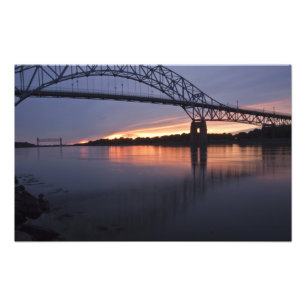 Sagamorbrug over het Cape Codkanaal, Foto Afdruk