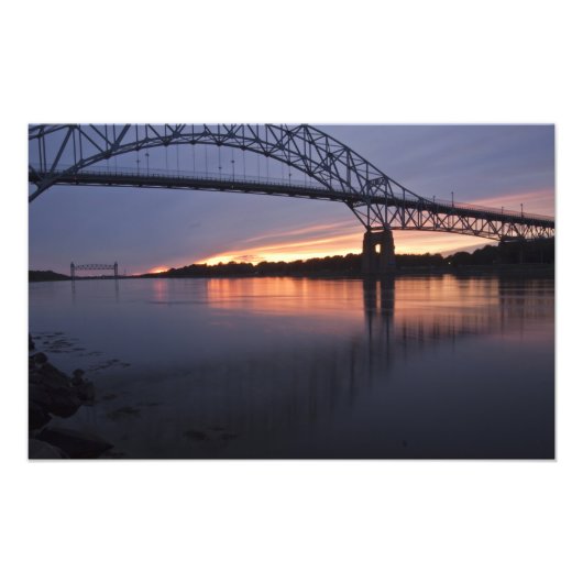 Sagamorbrug over het Cape Codkanaal, Foto Afdruk (Voorkant)
