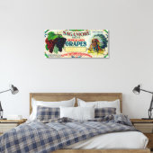 Sagamore Grape LabelHector, NY Canvas Afdruk (Insitu (Slaapkamer))