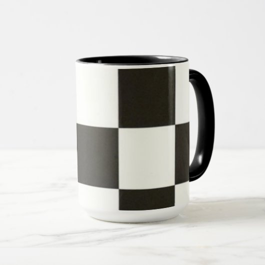 Sagan om ringen-mugg. svart/vitt mok (Voorkant rechts)