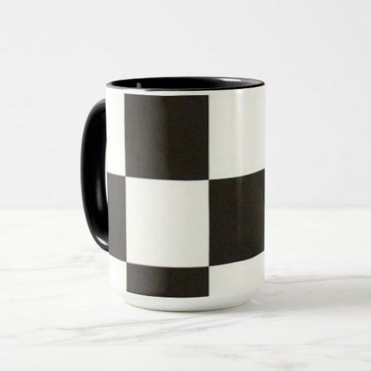 Sagan om ringen-mugg. svart/vitt mok (Voorkant links)