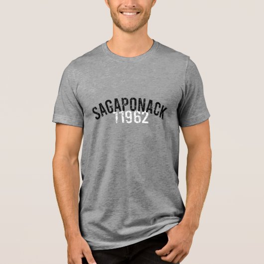 Sagaponack 11962 The Hamptons Eastern Long Island  Tri-Blend Shirt (Voorkant)