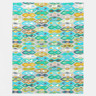 Sagar Silver ikat Fleece Deken