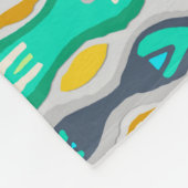 Sagar Silver ikat Fleece Deken (Hoek)