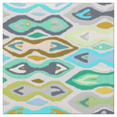 Sagar Silver ikat Stof (Close Up)