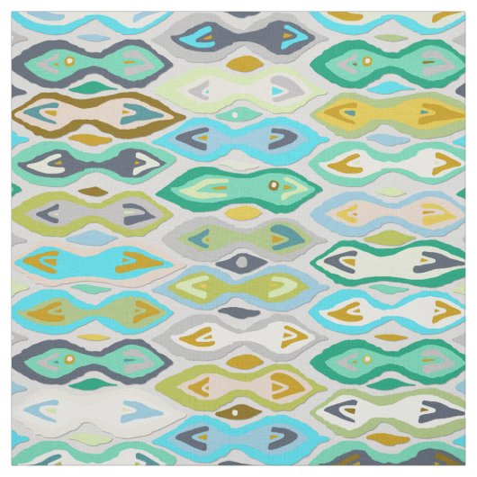 Sagar Silver ikat Stof (Swatch)